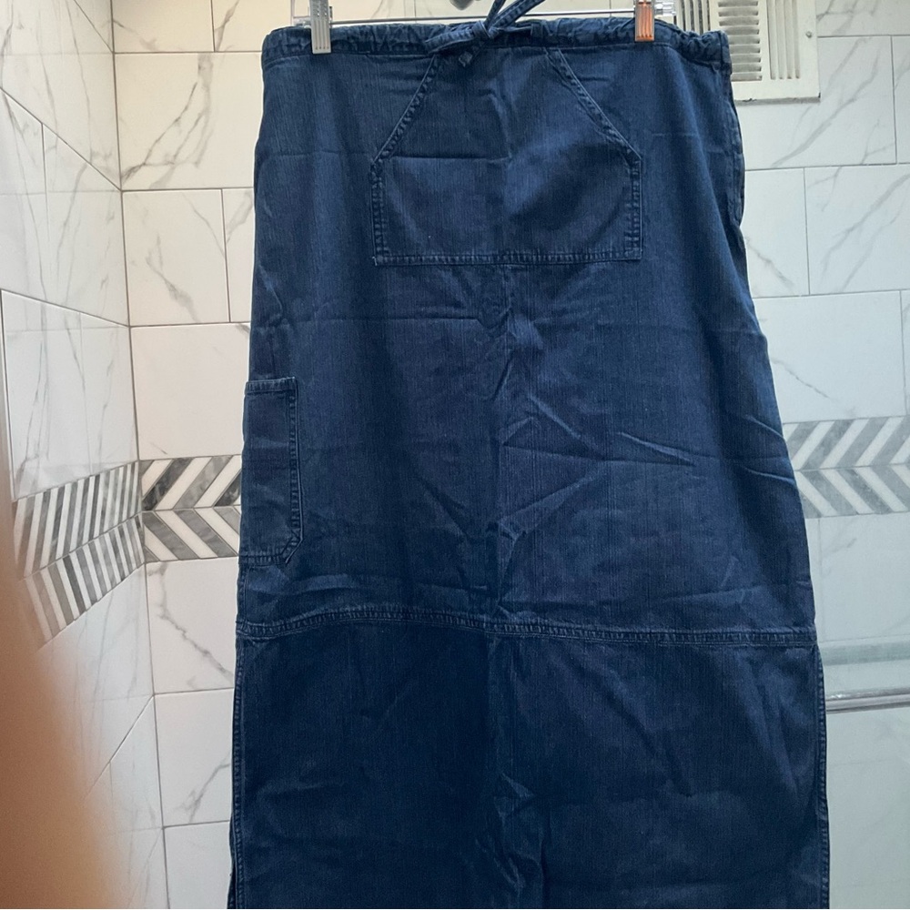 Vintage Denim Maxi Skirt - Blue - Picture 5 of 8